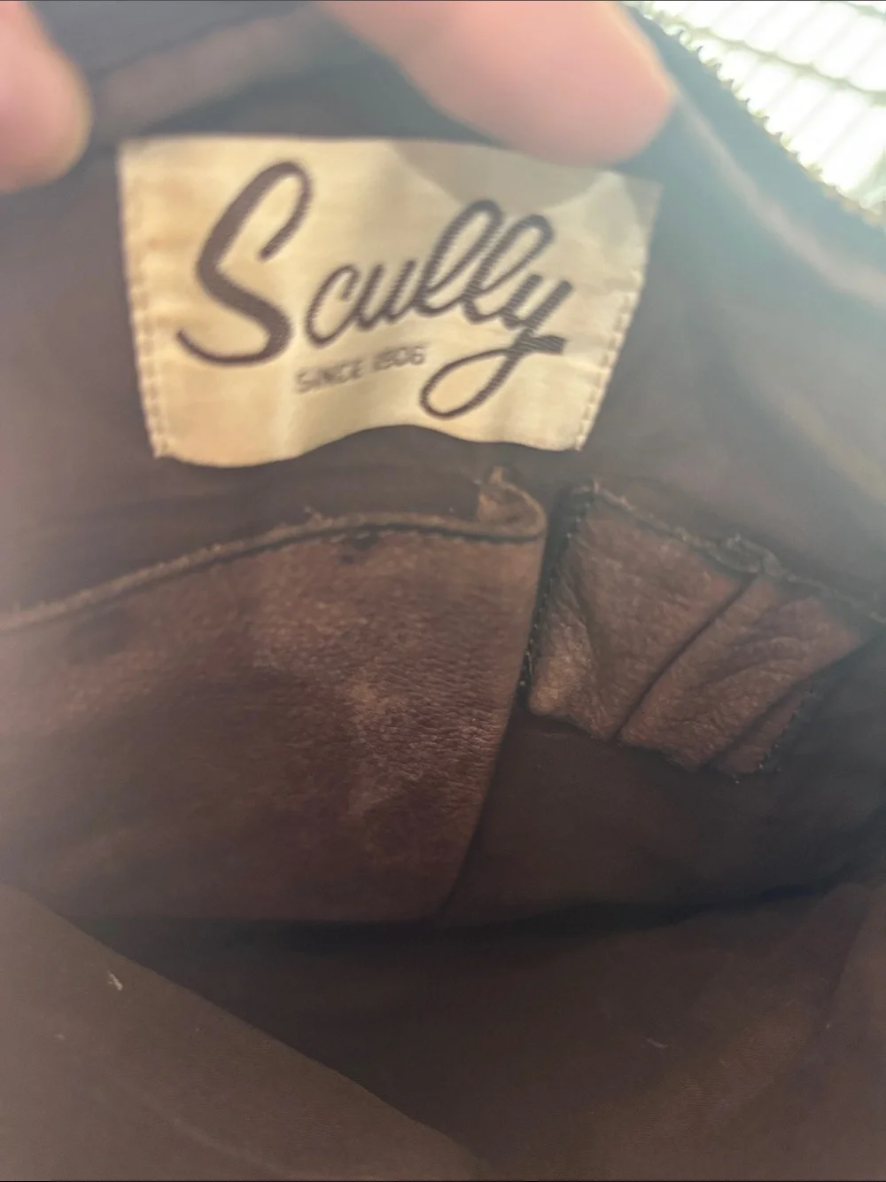 Leather Crossbody Messenger Bag - Brown SCULLY